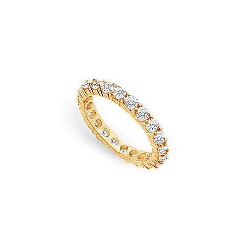 Diamond Eternity Ring : 14K Yellow Gold - 2.50 CT Diamonds-JewelryKorner-com