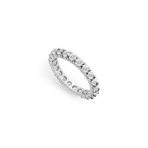 Diamond Eternity Ring : 18K White Gold - 2.00 CT Diamonds-JewelryKorner-com