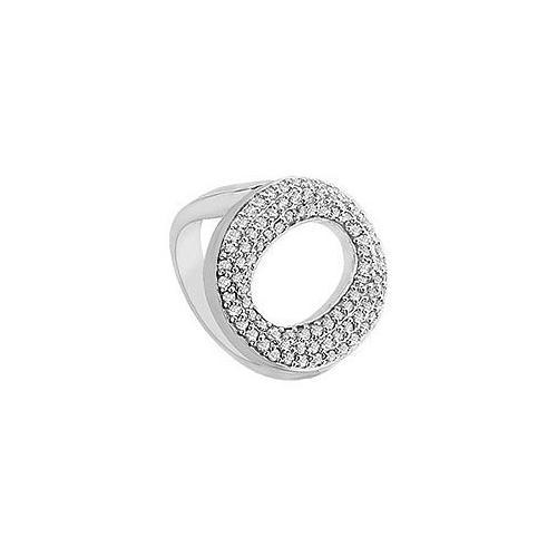 Diamond O Ring : 14K White Gold - 0.50 CT Diamonds-JewelryKorner-com