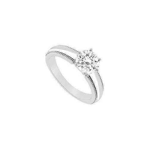 Diamond Ring : 14K White Gold - 0.50 CT Diamond-JewelryKorner-com