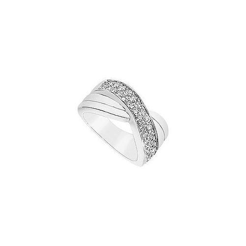 Diamond Ring : 14K White Gold - 0.50 CT Diamonds-JewelryKorner-com
