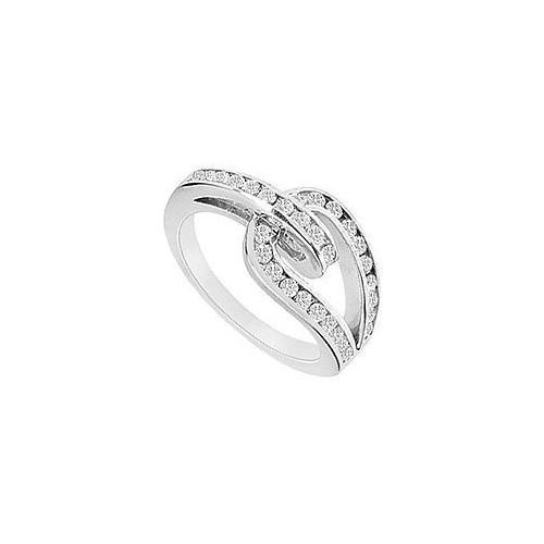 Diamond Ring : 14K White Gold - 0.55 CT Diamonds-JewelryKorner-com
