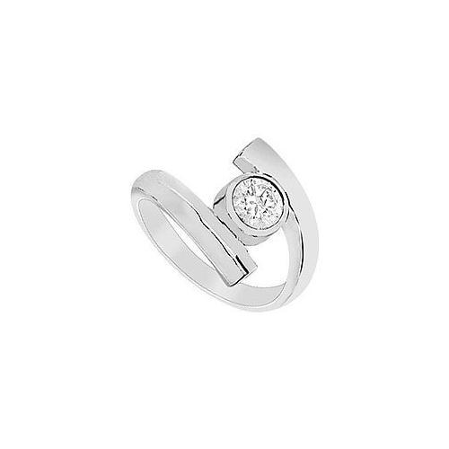 Diamond Ring : 14K White Gold - 1.00 CT Diamond-JewelryKorner-com