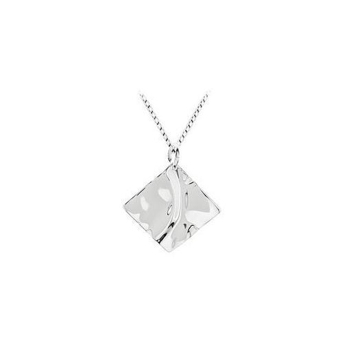 Diamond Shaped Charm Pendant: .925 Sterling Silver - 26.58 X 26.58 MM-JewelryKorner-com