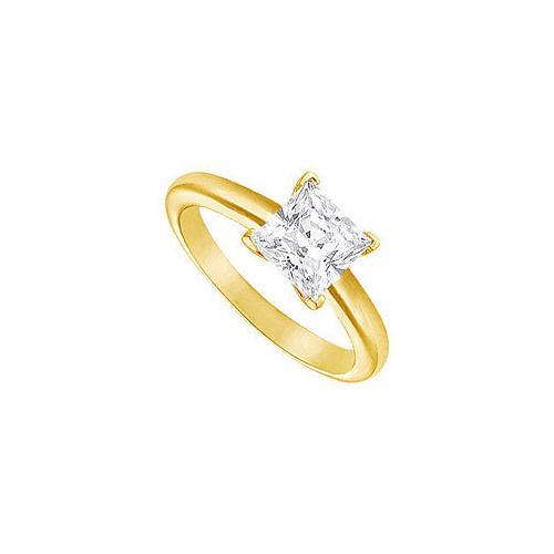 Diamond Solitaire Ring : 14K Yellow Gold  2.00 CT Diamond-JewelryKorner-com