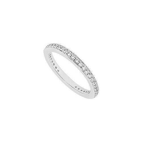 Diamond Wedding Band : 14K White Gold 0.40 CT Diamonds-JewelryKorner-com