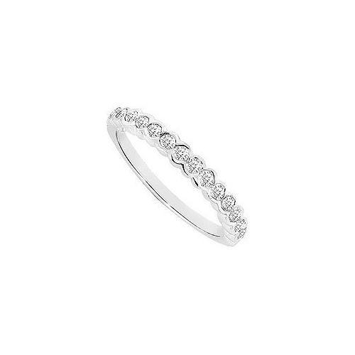 Diamond Wedding Band : 14K White Gold - 0.40 CT Diamonds-JewelryKorner-com