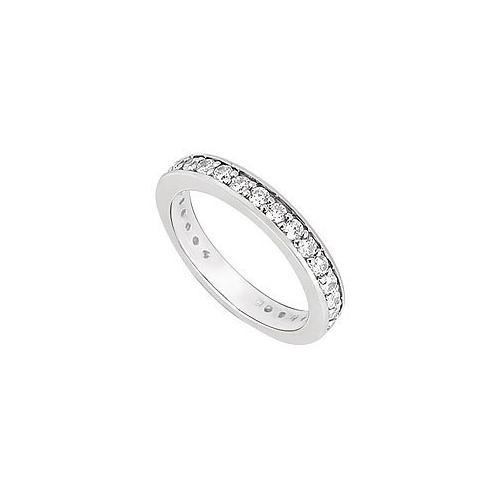 Diamond Wedding Band : 14K White Gold 0.50 CT Diamonds-JewelryKorner-com