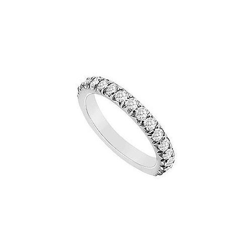 Diamond Wedding Band : 14K White Gold - 1.25 CT Diamonds-JewelryKorner-com