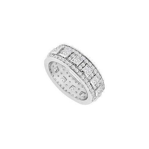 Diamond Wedding Band : 14K White Gold - 1.75 CT Diamonds-JewelryKorner-com
