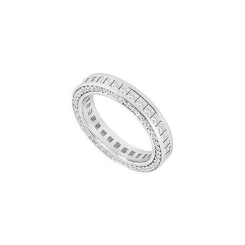 Diamond Wedding Band : 14K White Gold - 2.00 CT Diamonds-JewelryKorner-com