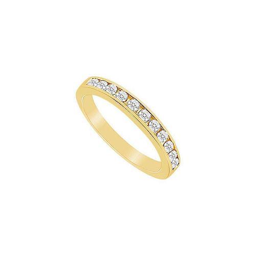 Diamond Wedding Band : 14K Yellow Gold - 0.50 CT Diamonds-JewelryKorner-com