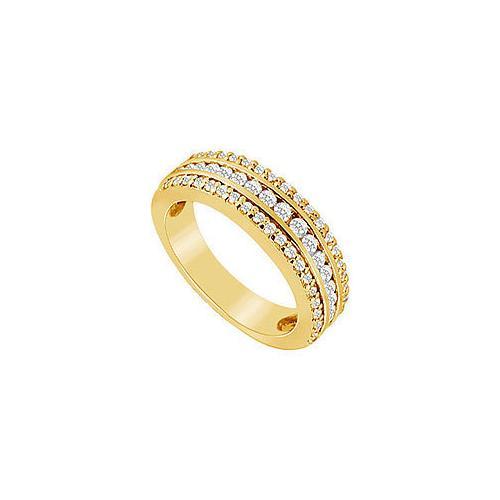 Diamond Wedding Band : 14K Yellow Gold - 0.50 CT Diamonds-JewelryKorner-com