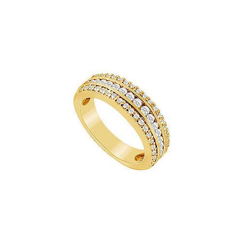 Diamond Wedding Band : 14K Yellow Gold - 1.00 CT Diamonds-JewelryKorner-com
