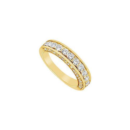 Diamond Wedding Band : 14K Yellow Gold - 2.00 CT Diamonds-JewelryKorner-com