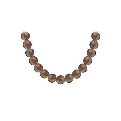 Freshwater Cultured Pearl Necklace : 14K White Gold 11 MM-JewelryKorner-com