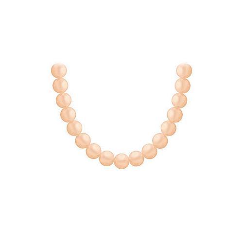 Freshwater Cultured Pearl Necklace : 14K White Gold 7 MM-JewelryKorner-com