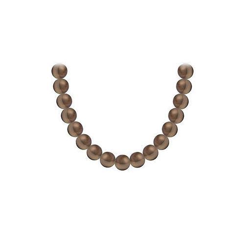 Freshwater Cultured Pearl Necklace : 14K White Gold 7 MM-JewelryKorner-com