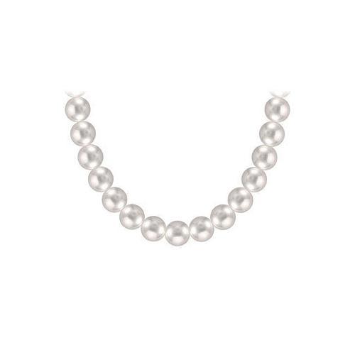 Freshwater Cultured Pearl Necklace : 14K Yellow Gold 10 MM-JewelryKorner-com