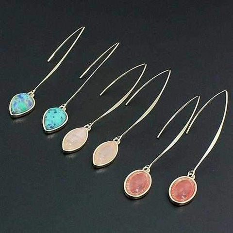 Hooked On You Gemstone Earrings Get 3 Sweet Pairs-JewelryKorner-com