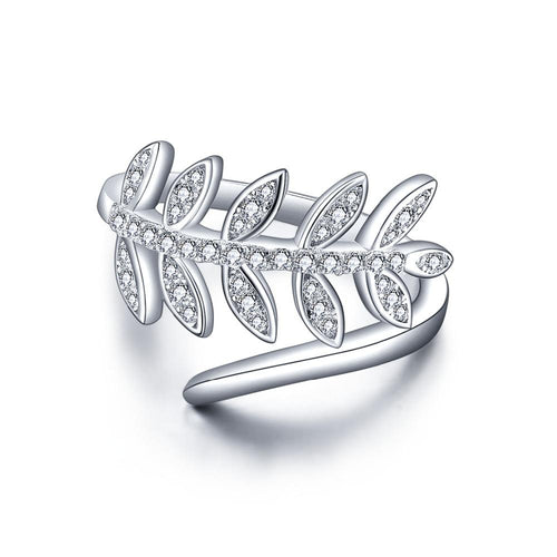 Heart By Heart 2017 New Collection Classic Rings Authentic Laurel Wreath Laurel Leaves 100% Fine 925 Sterling Silver Jewelry-JewelryKorner