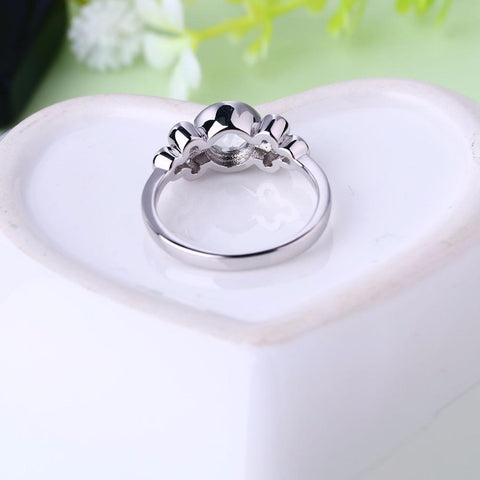 Heart By Heart Vintage Fine Jewelry Rings for Women with Natural Topaz Gemstone 925 Sterling Silver Wholesale Jewelry Ring-JewelryKorner