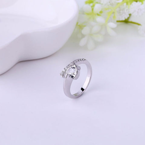 Heart By Heart Vintage Style 925 Silver Rings for Women Couples Pure Sterling Silver Classic Topaz Custom Jewelry Wholesale Ring-JewelryKorner
