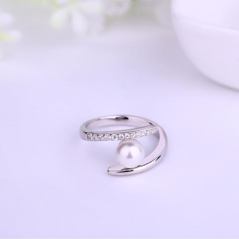 JO WISDOM Costume jewelry Rings Everything for a Wedding Ladies Jewelery Rings of Pearls Silver 925 Jewelry-JewelryKorner