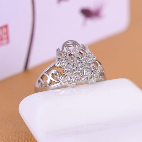 KJJEAXCMY Fine jewelry 925 silver inlay natural ruby ring simple wholesale female toad-JewelryKorner