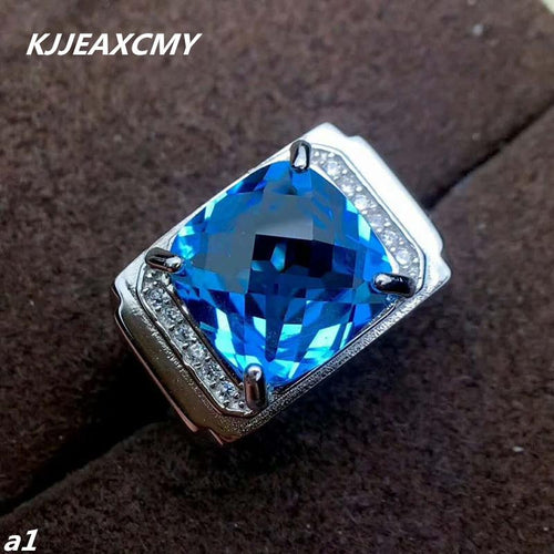 KJJEAXCMY Fine jewelry 925 Sterling Silver with natural anchor, male rings, silver send certificate support professional-JewelryKorner