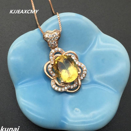 KJJEAXCMY Fine jewelry cHuang Shuijing 925 platinum plated pendant Chain zircon clavicle female models-JewelryKorner