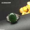 KJJEAXCMY Fine jewelry, Colorful jewelry 925 silver inlaid natural Jasper ring, simple and generous wholesale-JewelryKorner