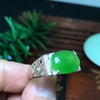KJJEAXCMY Fine jewelry Flawless color beautiful natural jasper large particles 925 sterling silver male ring mouth ring-JewelryKorner