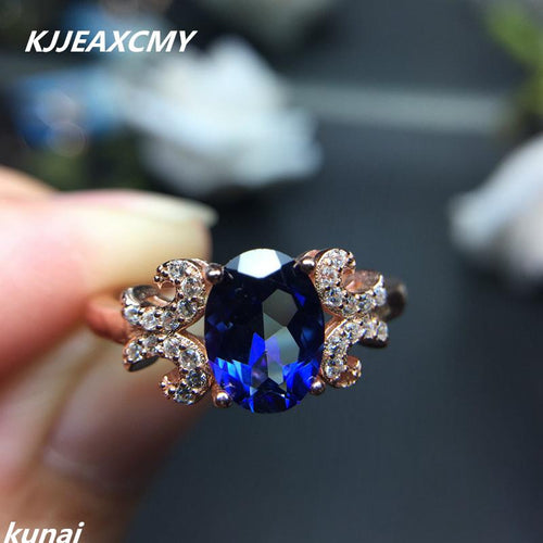 KJJEAXCMY Fine jewelry, Multicolored jewelry 925 silver inlay Tanzania color Topaz Ring jewels Ladies Ring wholesale-JewelryKorner