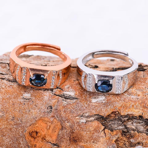 KJJEAXCMY Fine jewelry Multicolored jewelry wholesale LADIES RING 925 silver inlay Tanzania color Topaz Ring-JewelryKorner