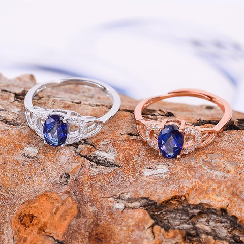 KJJEAXCMY Fine jewelry Wholesale women's rings, 925 silver inlay, natural Tan stone rings-JewelryKorner
