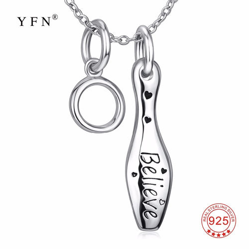 PYX0234 YAFEINI 925 Sterling Silver Necklaces Beauty Sweet Sports Style Pendants Necklaces Fashion Jewelry For Sport Lovers-JewelryKorner