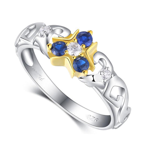 The Legend of Zelda Fans Natural Colored Gems Wind Waker Inspired Zora Engagement Ring Breath of the Wild in BOX Gifts-JewelryKorner