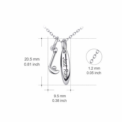 YAFEINI 925 Sterling Silver Sport Style Golf Ball Rugby Football Pendants Necklaces Sports Fitness Creative Jewelry PYX0233-JewelryKorner