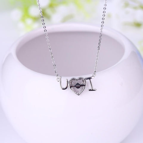 YL Love Heart 925 Sterling Silver Topaz Necklace for Women with Dancing Natural Topaz Stone Necklace Wedding Fine Jewelry-JewelryKorner