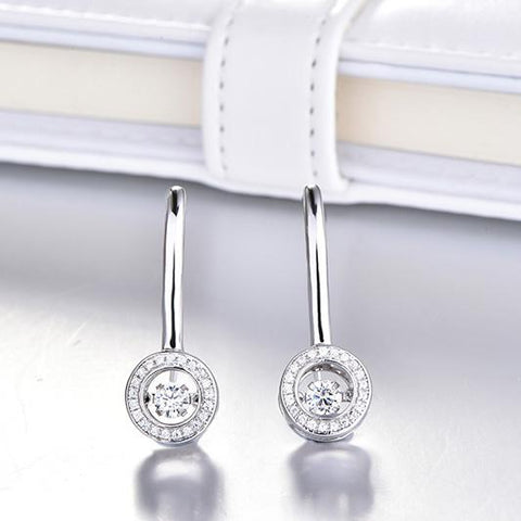 YL Silver Earrings 925 Sterling Silver Drop Earring Natural Topaz Stone Long Hanging Earrings for Women Wedding Fine Jewelry-JewelryKorner