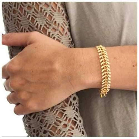 Julius 18 kt Gold Filled Necklace And Bracelet Set-JewelryKorner-com