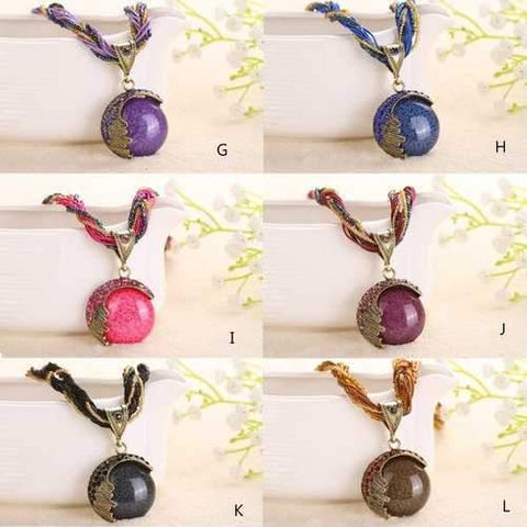 Love Rain Necklace Boho Vibe In 12 Shades-JewelryKorner-com