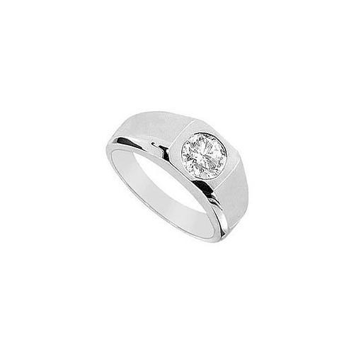 Mens Diamond Ring : 14K White Gold - 0.50 CT Diamonds-JewelryKorner-com