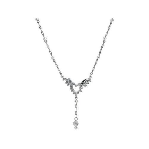 Michele Caruso Spiked Heart With Wings Open Link Necklace ( Case of 16 )-JewelryKorner-com