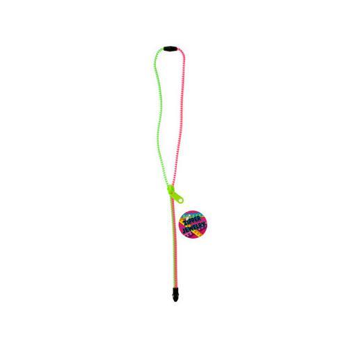 Neon Zipper Necklace ( Case of 24 )-JewelryKorner-com