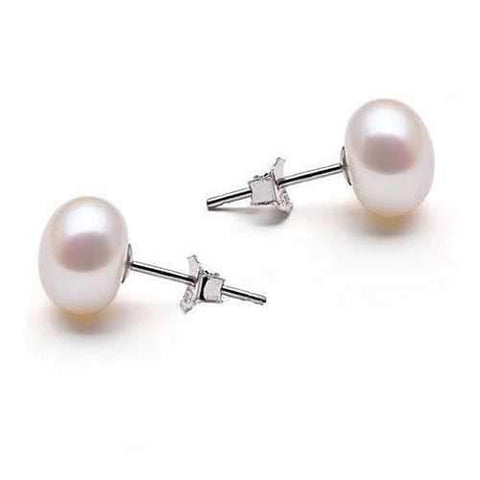 Pearl Trio Set of Three Pearl and Sterling Silver Earrings-JewelryKorner-com