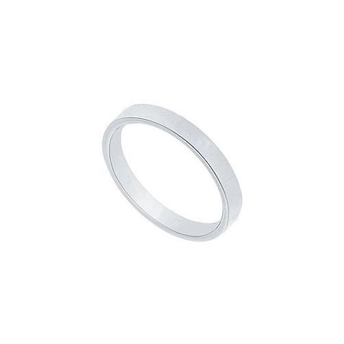 Platinum 2.5MM Comfort Fit Flat Wedding Band-JewelryKorner-com