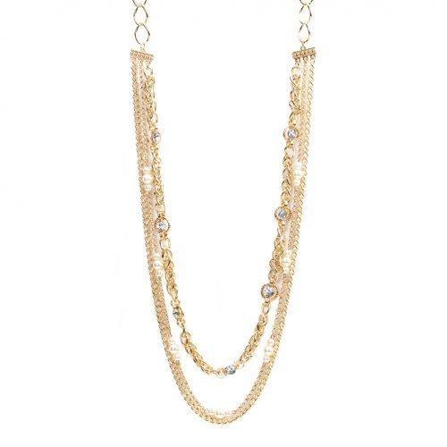 Richly Layered Fashion Necklace (pack of 1 EA)-JewelryKorner-com