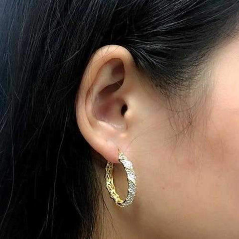 Sandy Beach Hoop Earrings-JewelryKorner-com